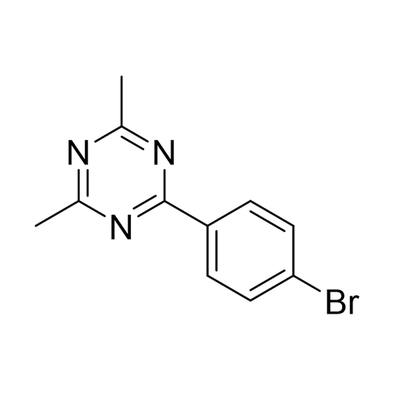 2-(4-brómfenyl)-4,6-dimetyl-1,3,5-triazín