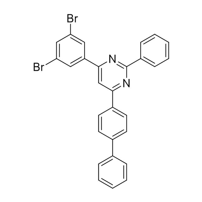 Pyrimidín, 4-[1,ľ-bifenyl]-4-yl-6-(3,5-dibrómfenyl)-2-fenyl-
