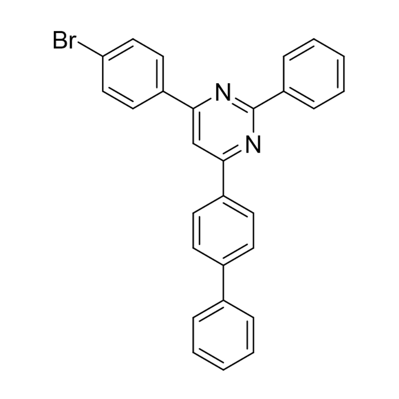 4-(bifenyl-4-yl)-6-(4-brómfenyl)-2-fenylpyrimidín
